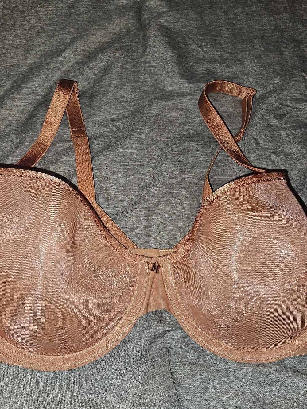Savage X Fenty Shimmery Copper-Tone Molded Underwire Bra